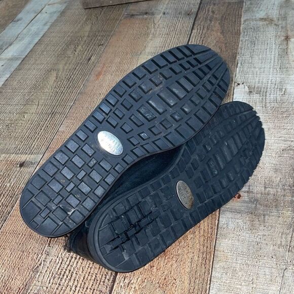 Stuart Weitzman Oxford Shoes Black Suede Faux Fur - Picture 10 of 13